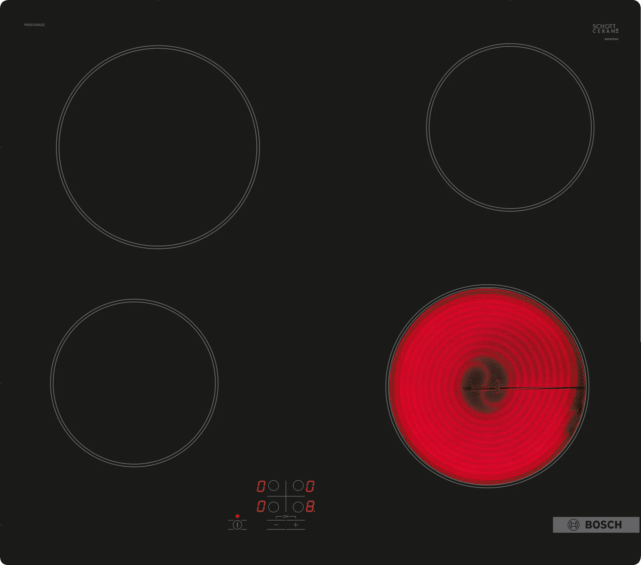 Series 2 Electric hob 60 cm surface mount without frame