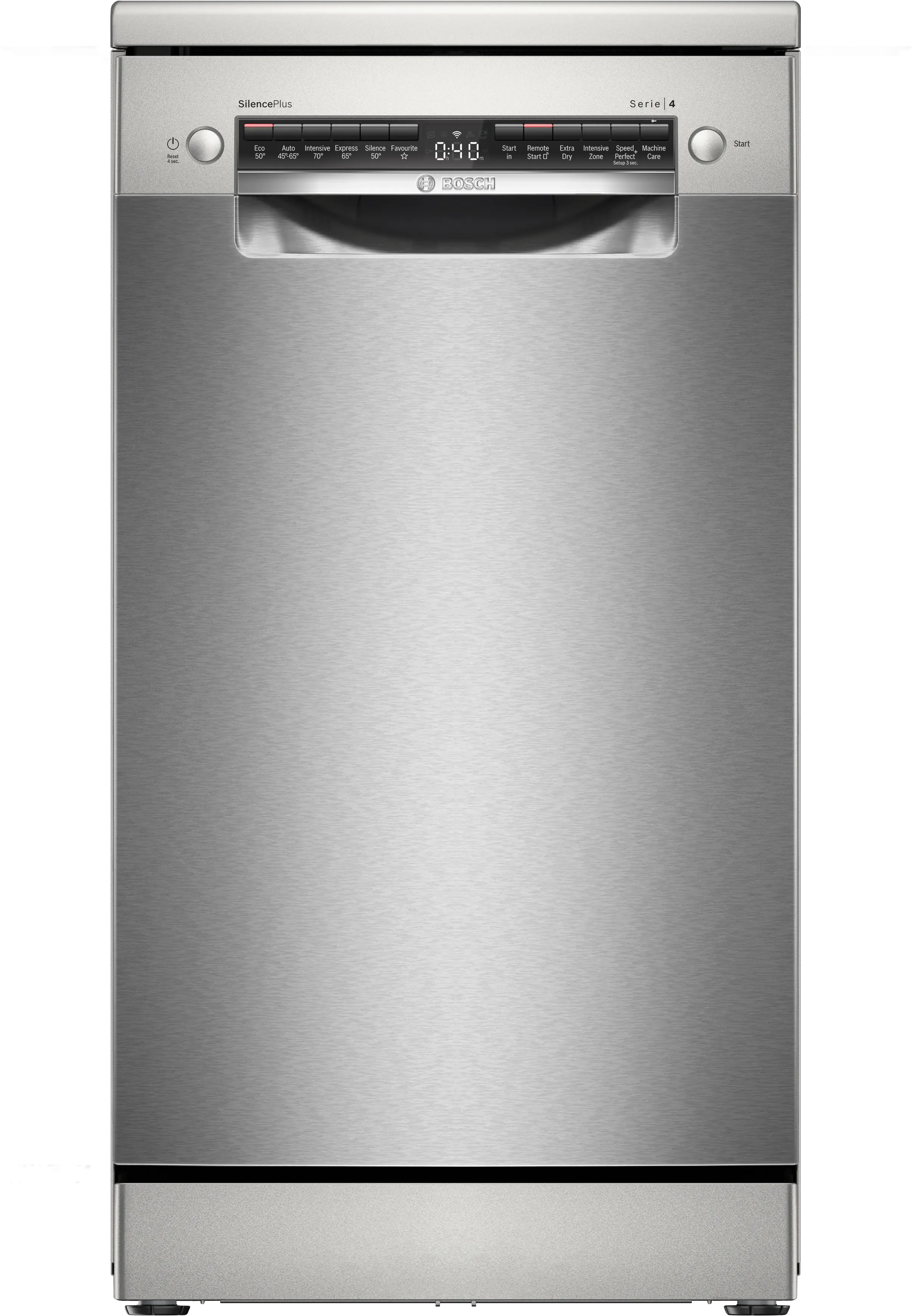 Series 4 Free-standing dishwasher 45 cm Brushed steel anti-fingerprint